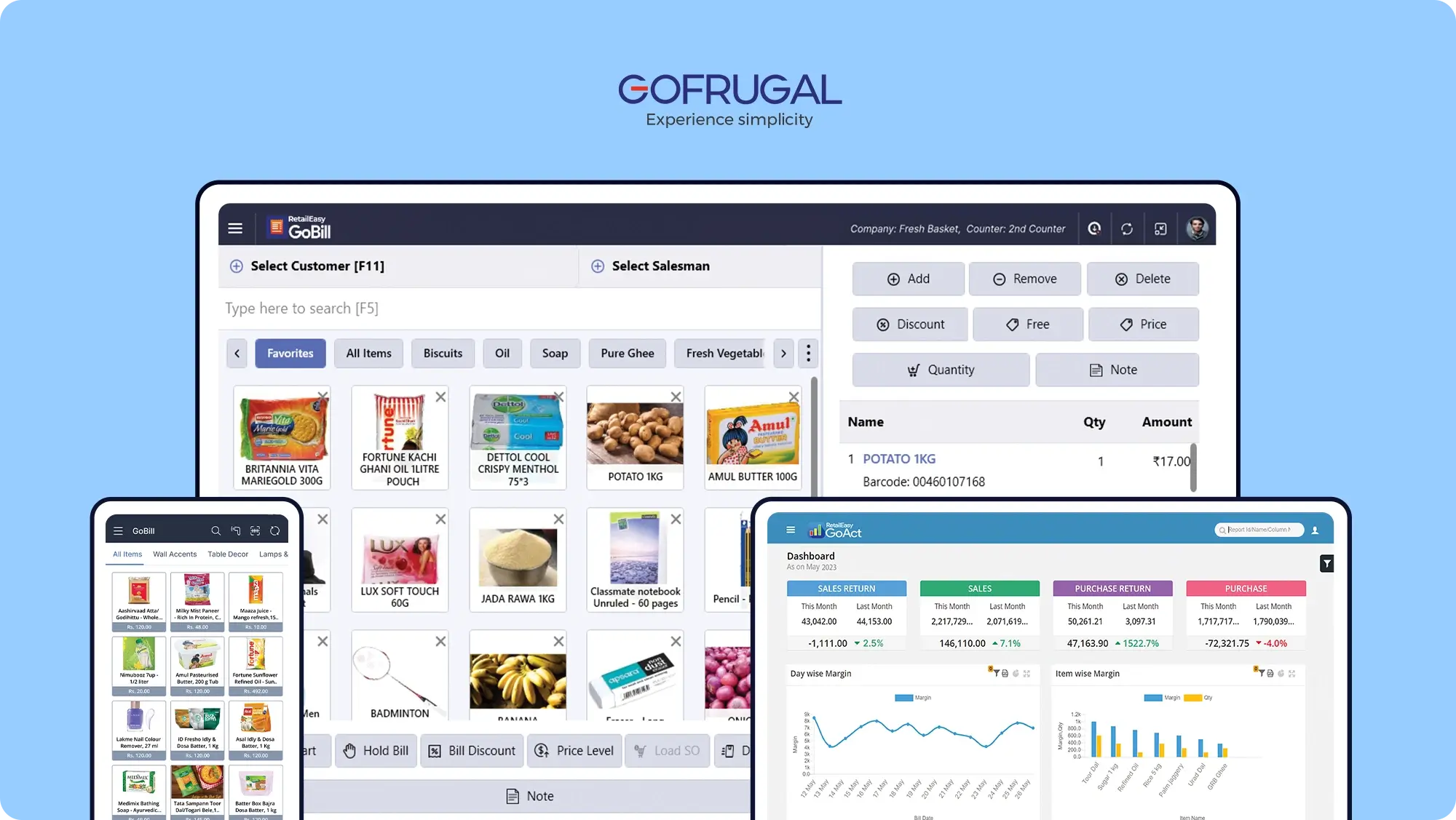 gofrugal erp product screen