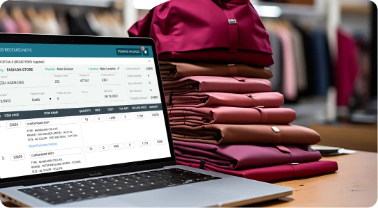 Inventory management in apparel chain erp