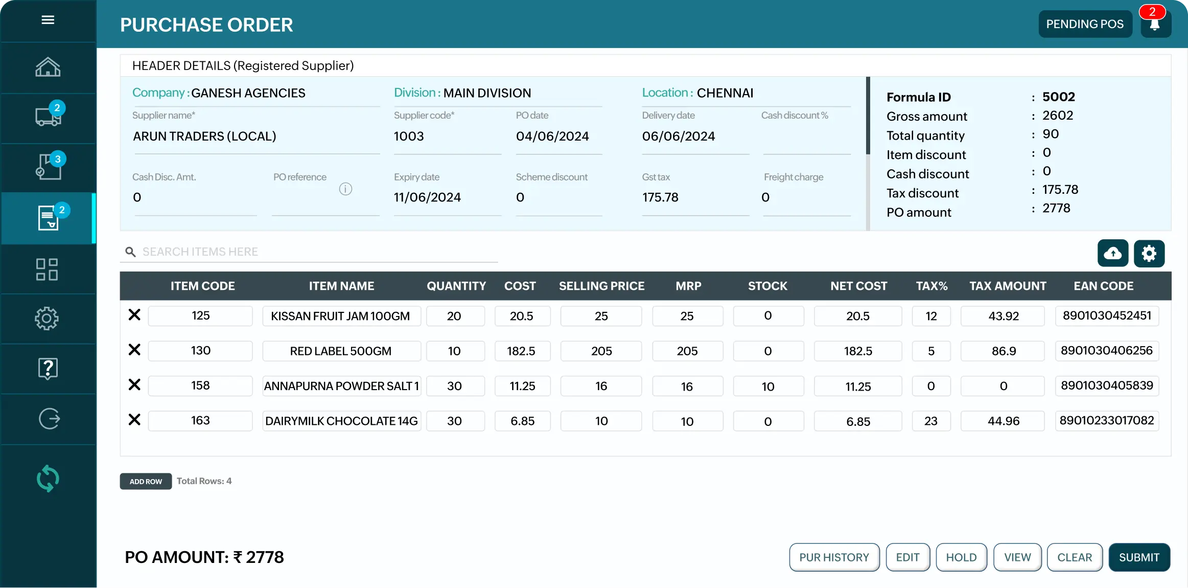 procurement software that helps with end to end purchase management